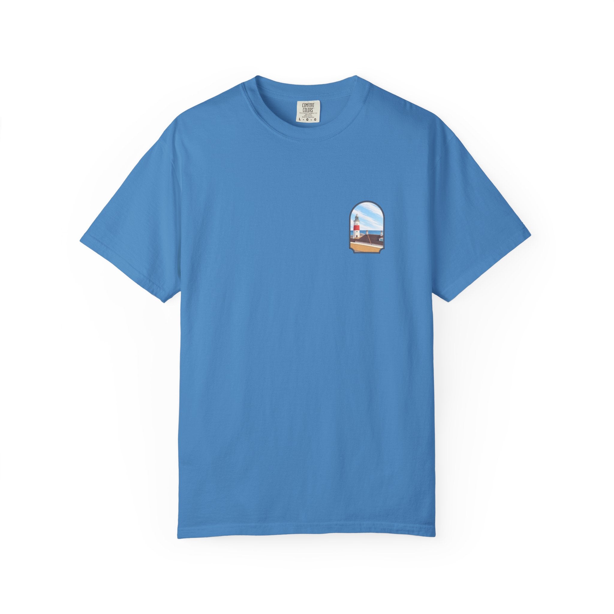 Rock of Gibraltar T-Shirt — La Farola Lighthouse Graphic Tee | Coastal Landmark