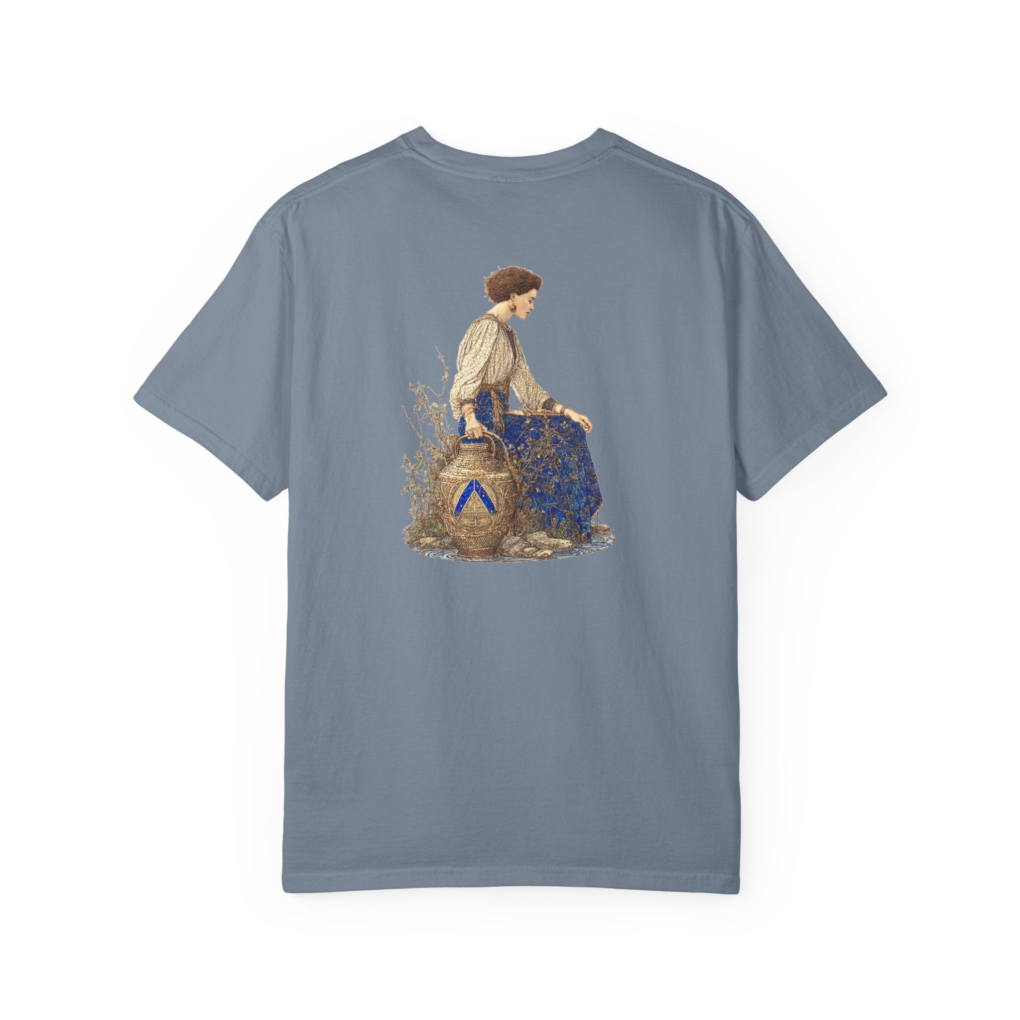 Zodiac Aquarius T-Shirt — Premium Horoscope Art Aquarius Astrology Tee