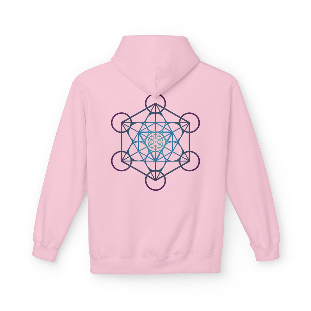 Metatron's Cube Hoodie — Sacred Geometry Spiritual Back Print Pullover