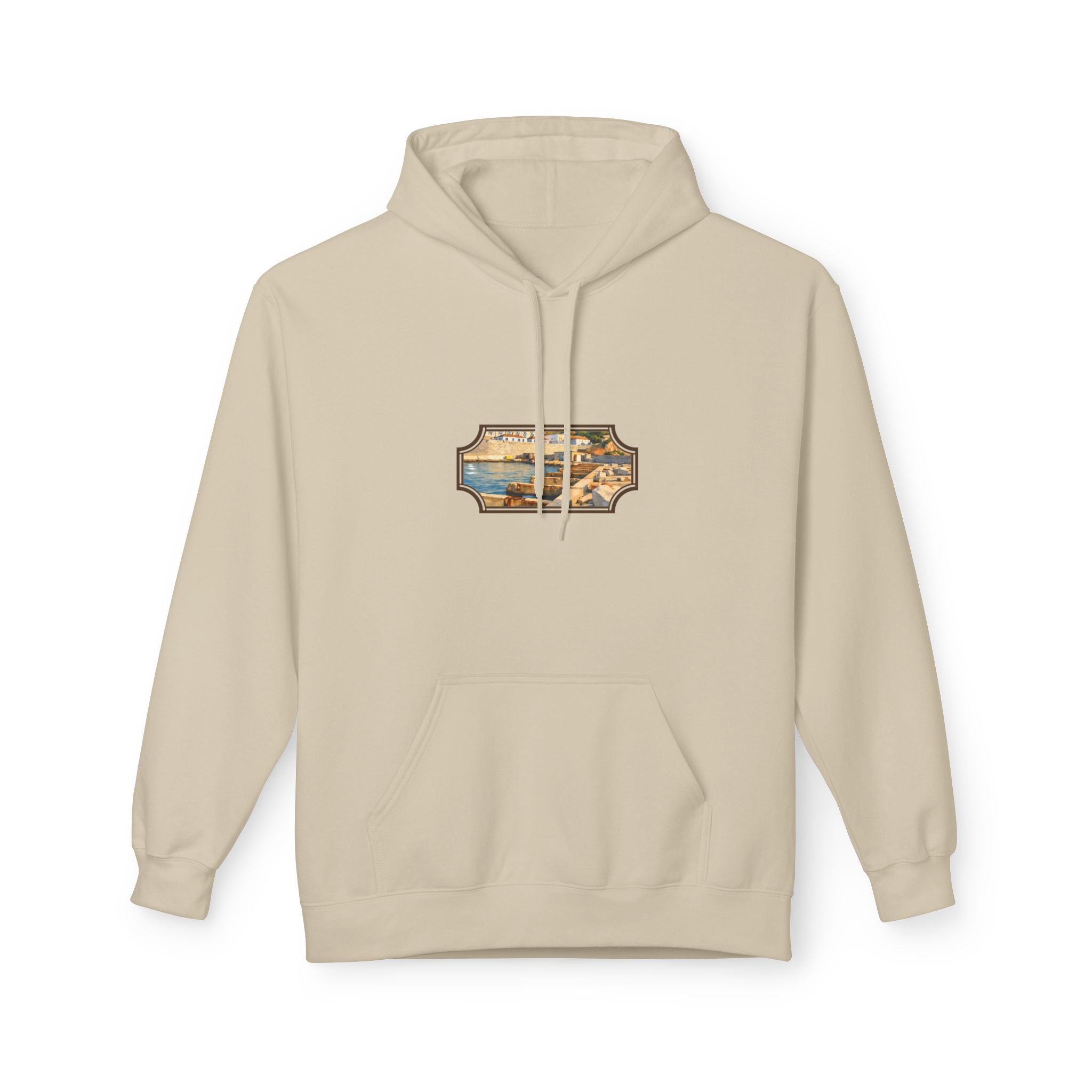 Gibraltar El Rolli Hoodie — Premium Harbor Window Art Hoodie | Gibraltar Heritage Apparel