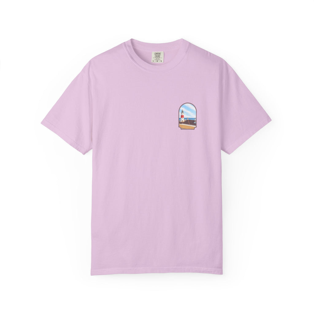 Rock of Gibraltar T-Shirt — La Farola Lighthouse Graphic Tee | Coastal Landmark