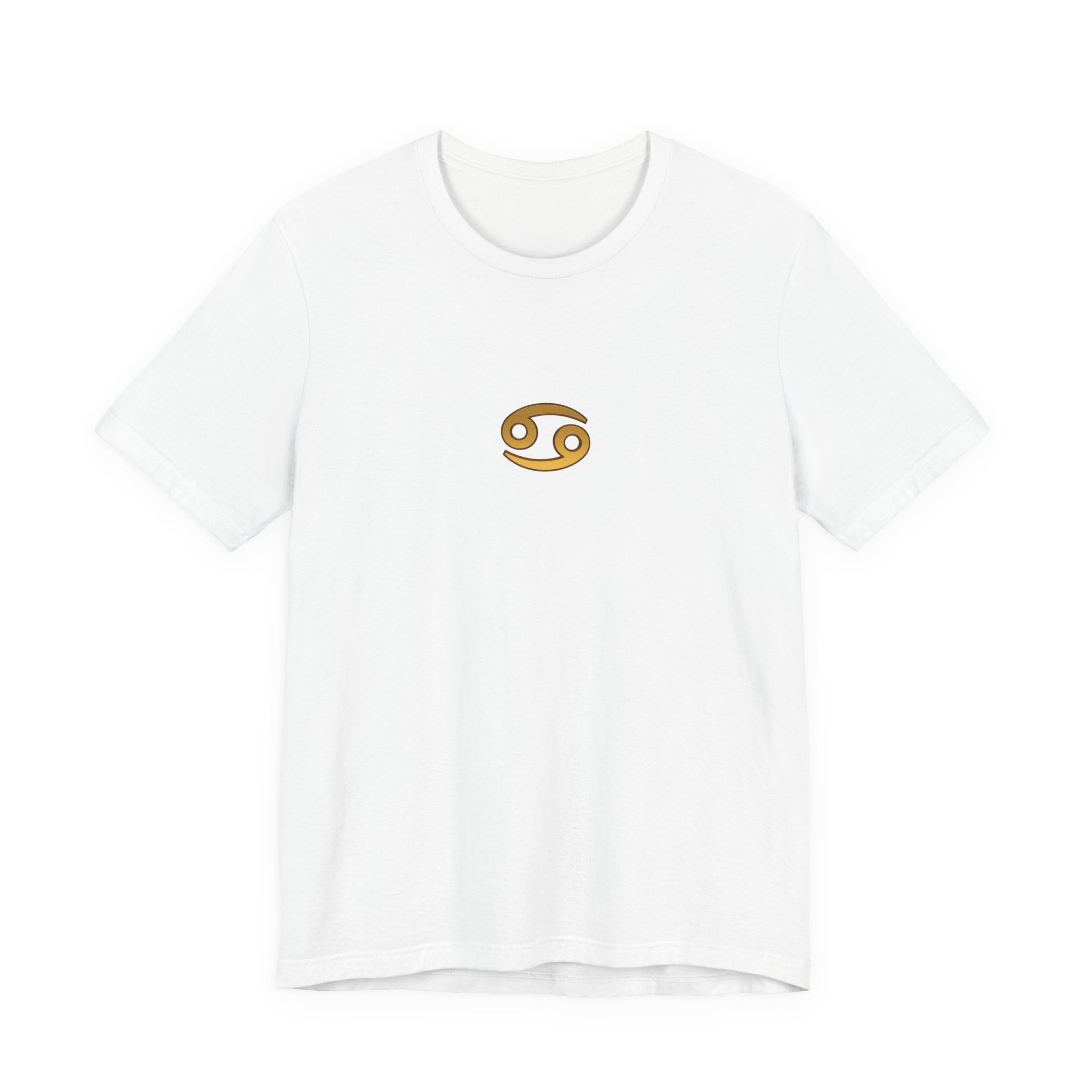 Cancer Zodiac Tee — Minimal Gold Capricorn Symbol Shirt