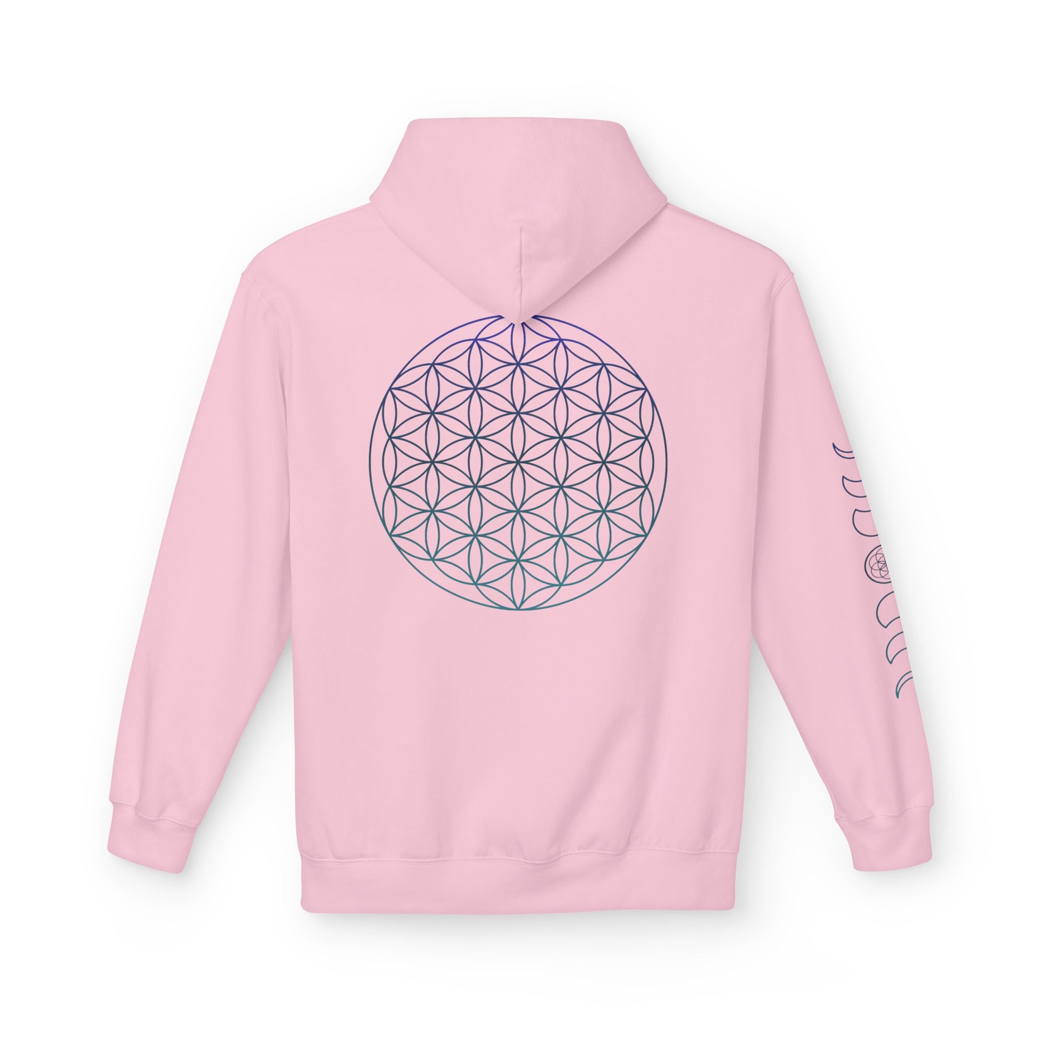 Flower of Life Hoodie — Geometric Sacred Geometry Pullover | Spiritual Design