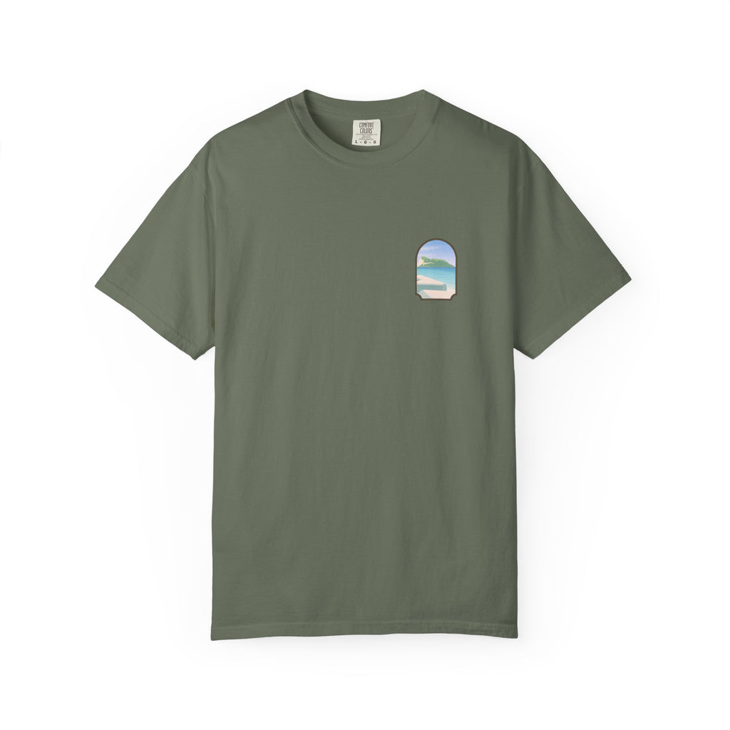 Gibraltar T-Shirt — Del Poniente Coastal Graphic Tee | Mediterranean Landmark