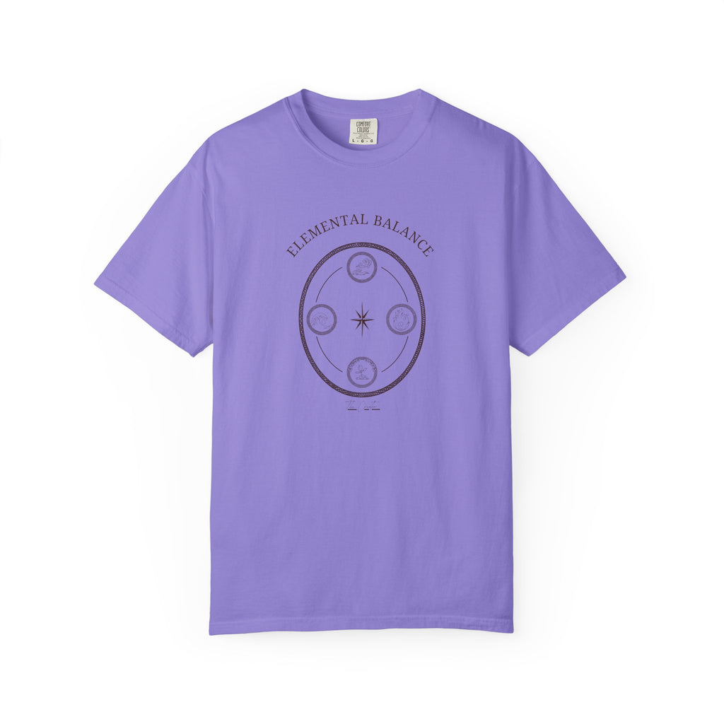 Elemental Balance T-Shirt — Four Elements Minimalist Tee | Earth Water Fire Air
