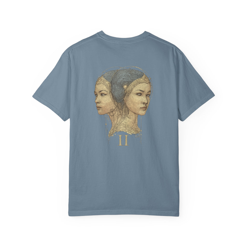 Zodiac Gemini T-Shirt — Premium Horoscope Art Gemini Astrology Tee
