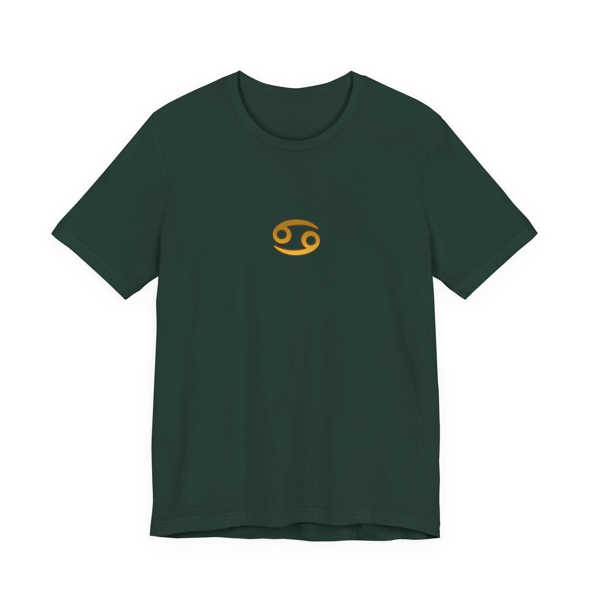 Cancer Zodiac Tee — Minimal Gold Capricorn Symbol Shirt