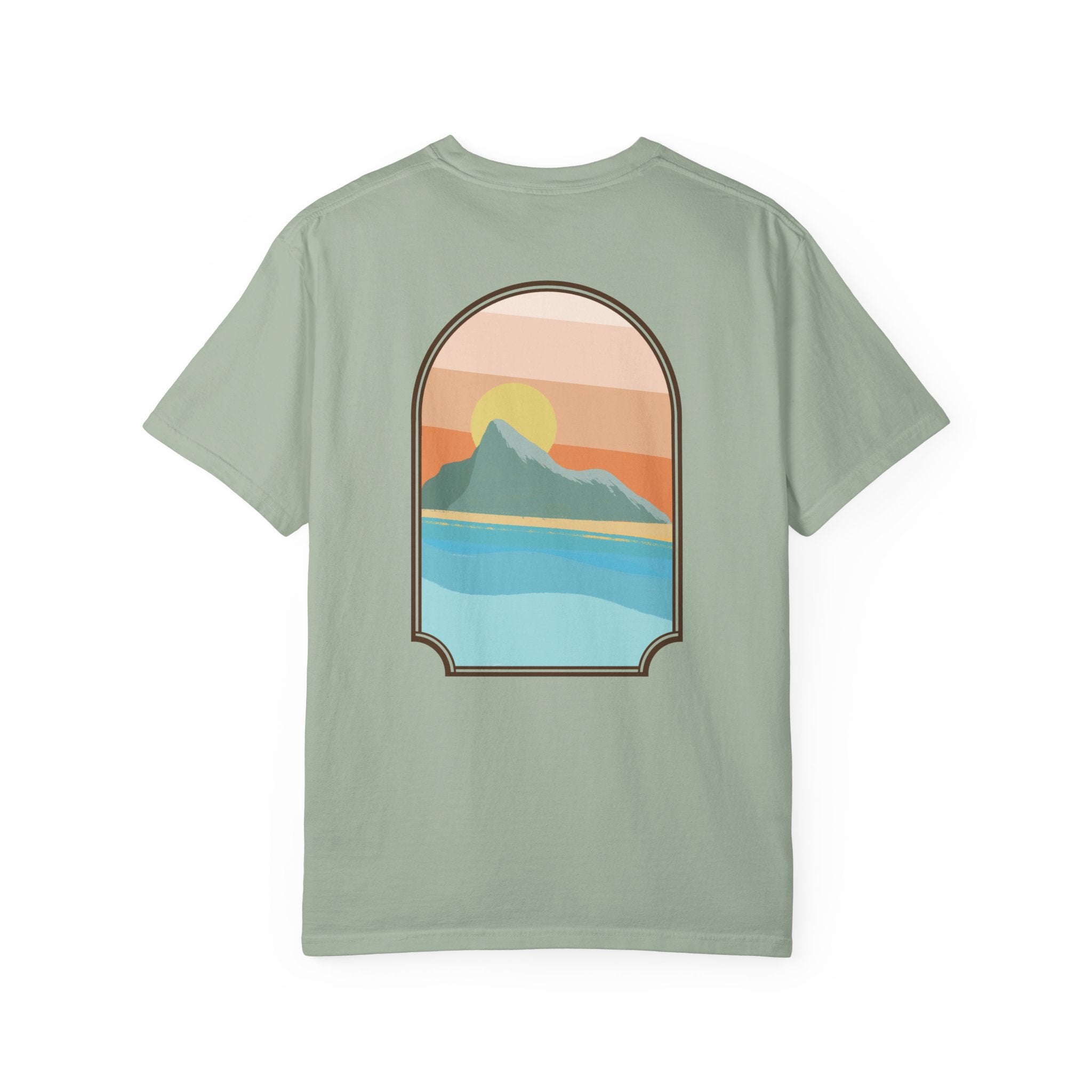 Rock of Gibraltar T-Shirt — Del Levante Coastal Art Graphic Tee | Mediterranean Landmark