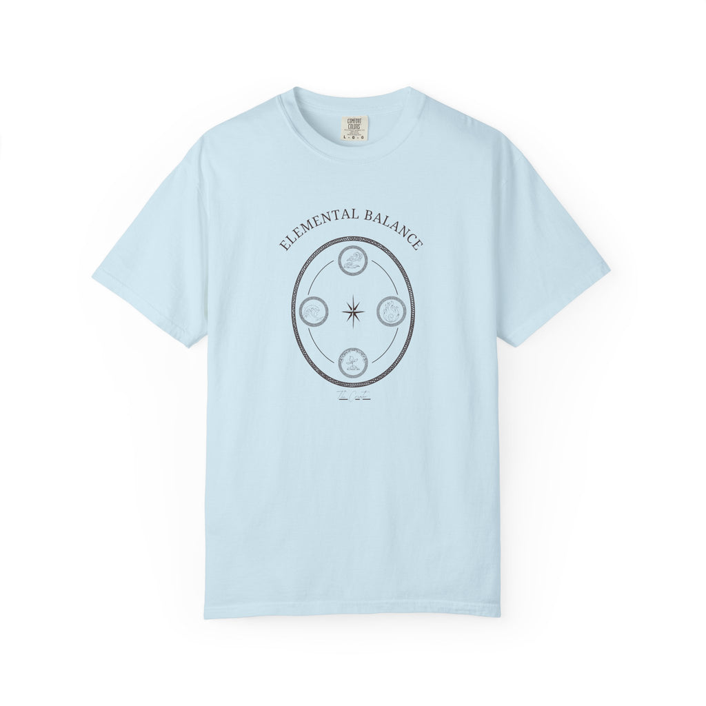 Elemental Balance T-Shirt — Four Elements Minimalist Tee | Earth Water Fire Air
