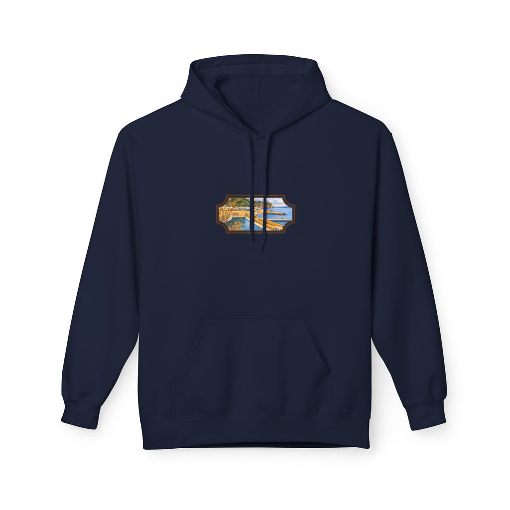 Gibraltar El Quarri Hoodie — Premium Seascape Window Art Hoodie | Gibraltar Heritage Apparel