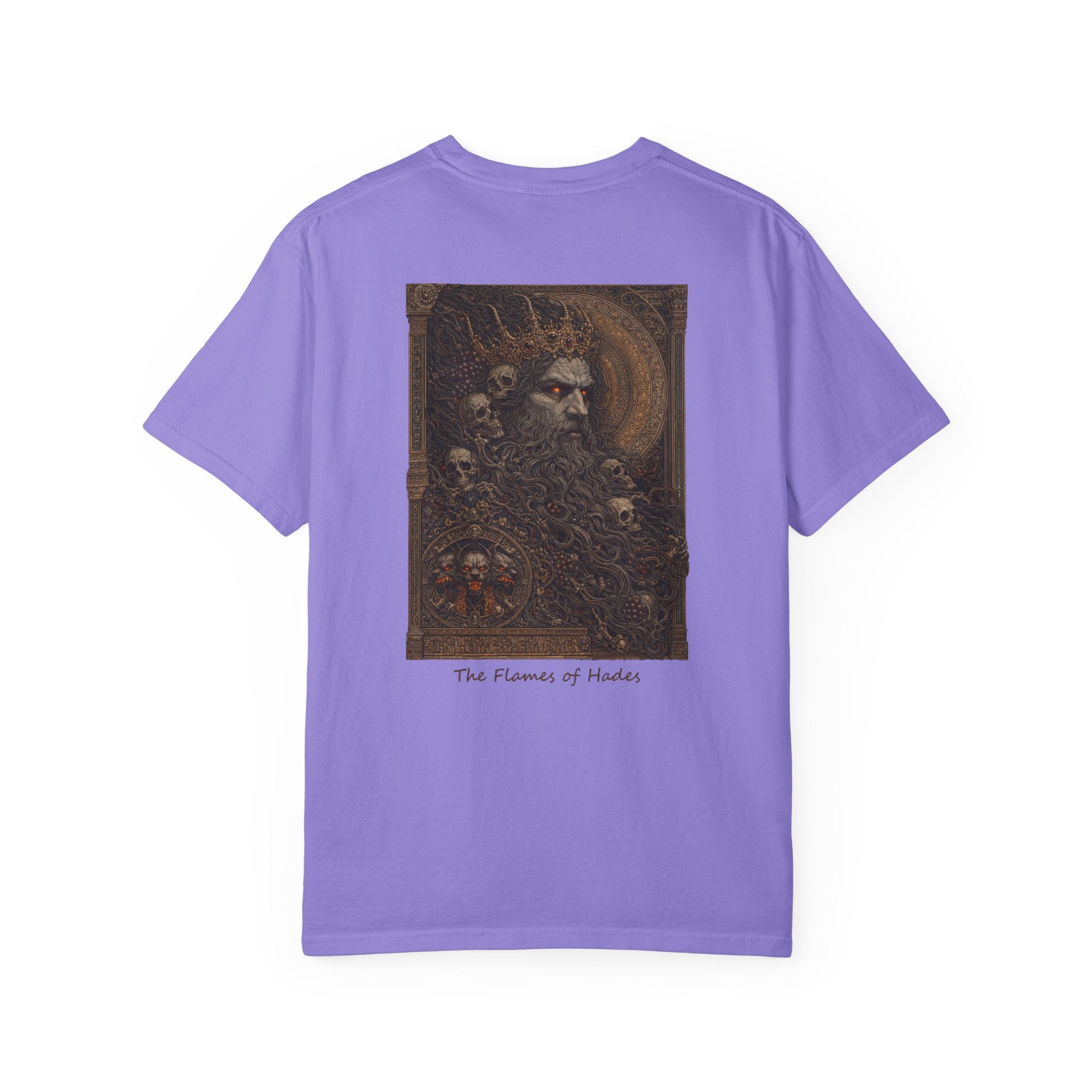 The Flames of Hades T-Shirt — Greek God Mythology Art Tee | Hades Underworld