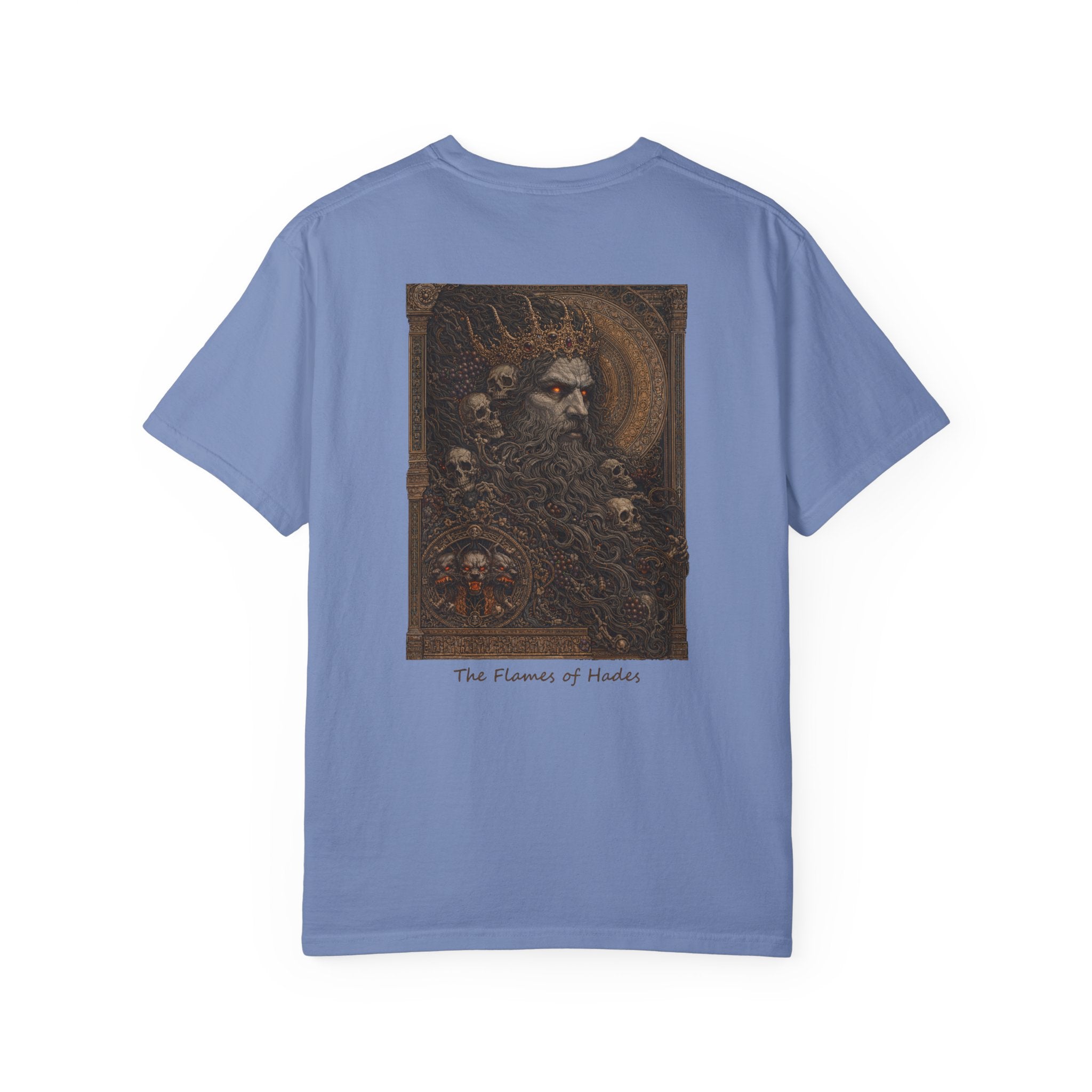The Flames of Hades T-Shirt — Greek God Mythology Art Tee | Hades Underworld