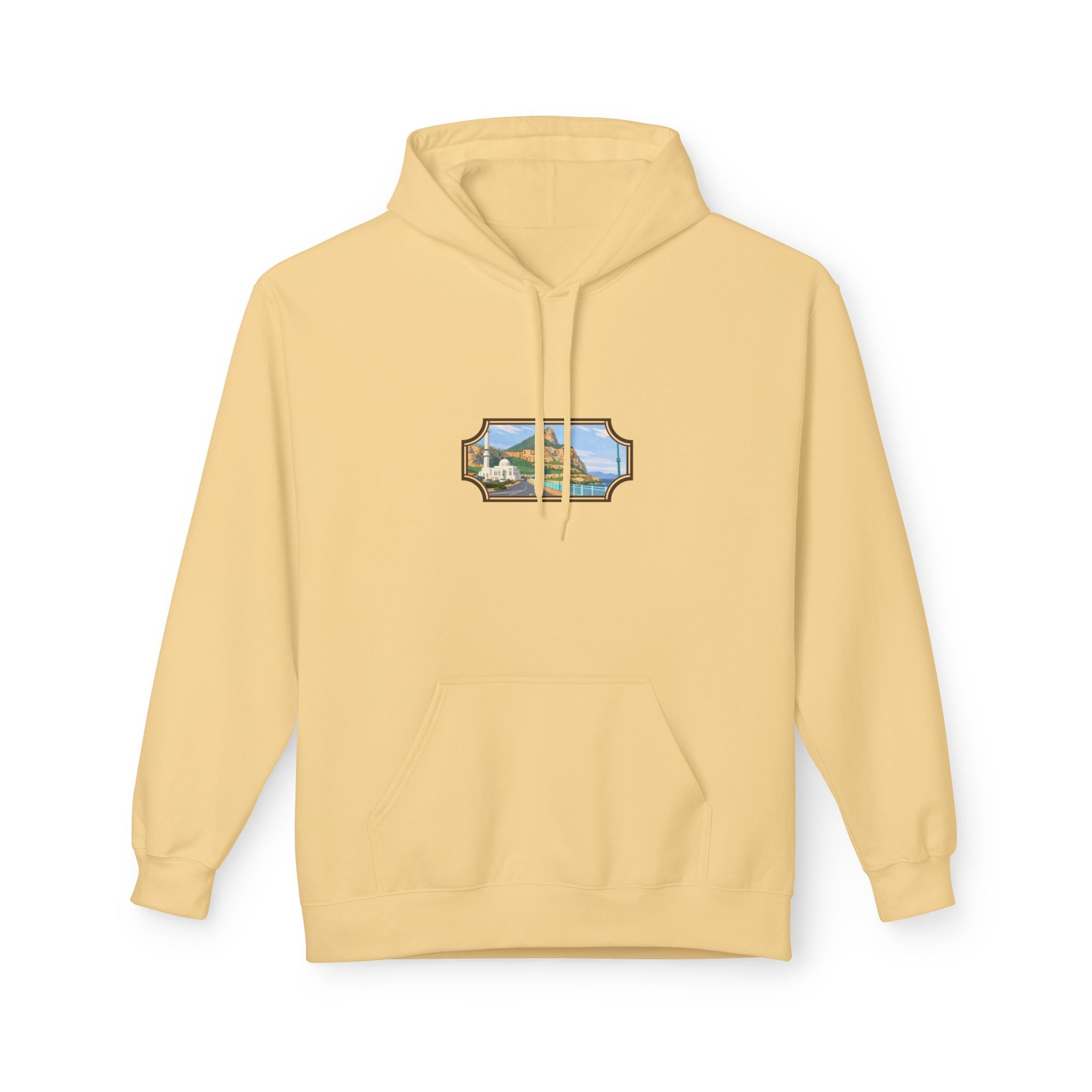 Gibraltar La Mezquita Hoodie — Premium Mosque Window Art Hoodie | Gibraltar Heritage Apparel