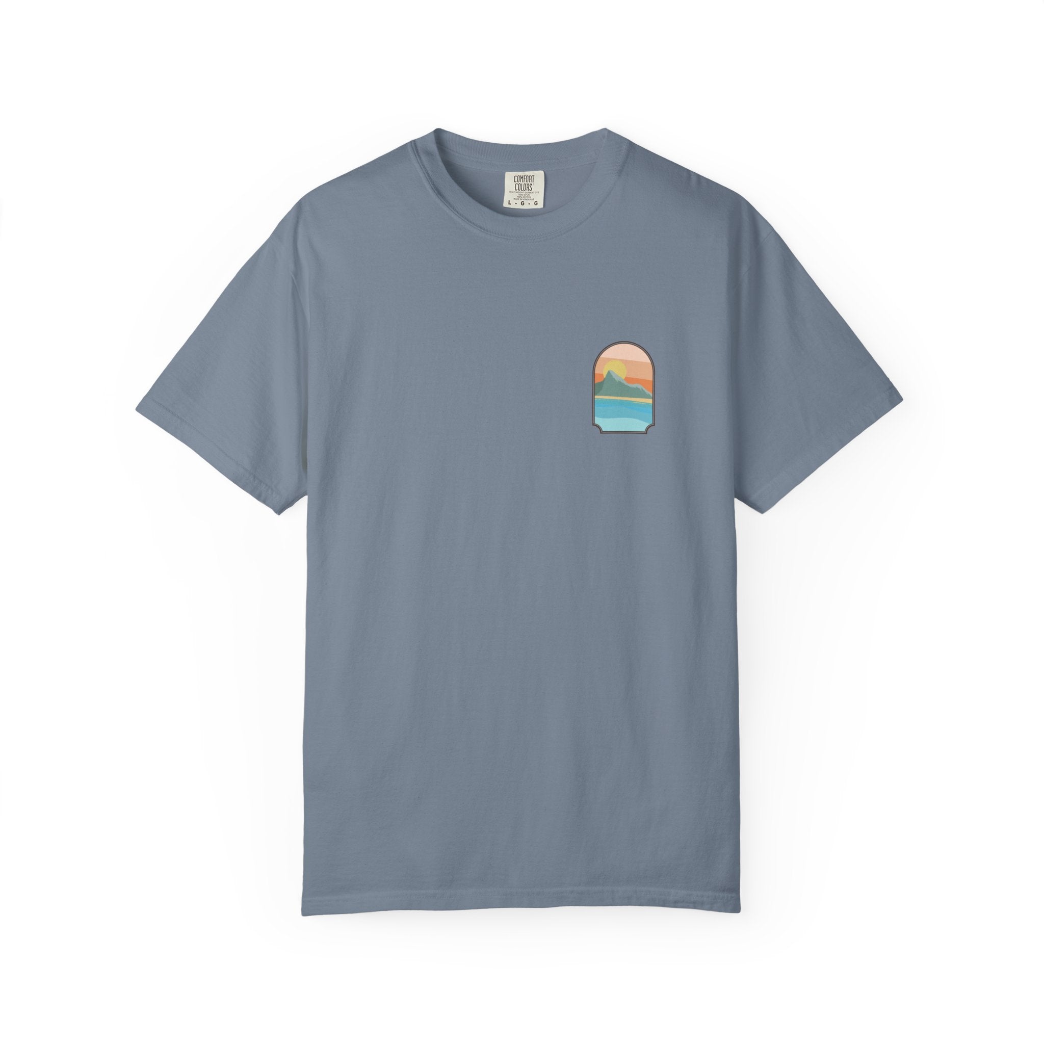 Rock of Gibraltar T-Shirt — Del Levante Coastal Art Graphic Tee | Mediterranean Landmark