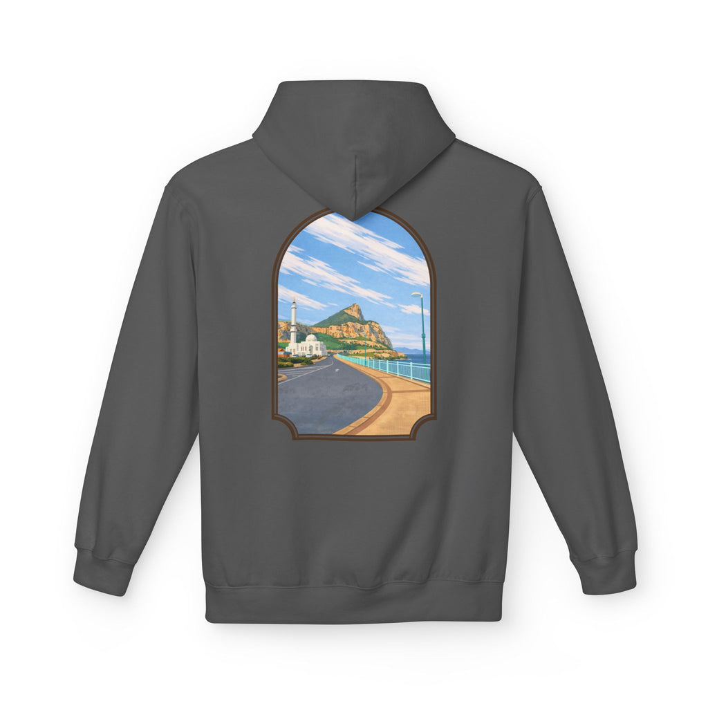 Gibraltar La Mezquita Hoodie — Premium Mosque Window Art Hoodie | Gibraltar Heritage Apparel