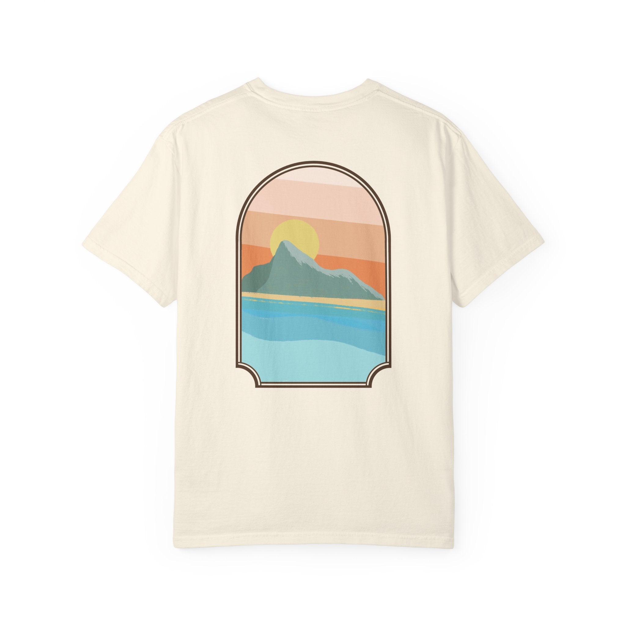 Rock of Gibraltar T-Shirt — Del Levante Coastal Art Graphic Tee | Mediterranean Landmark