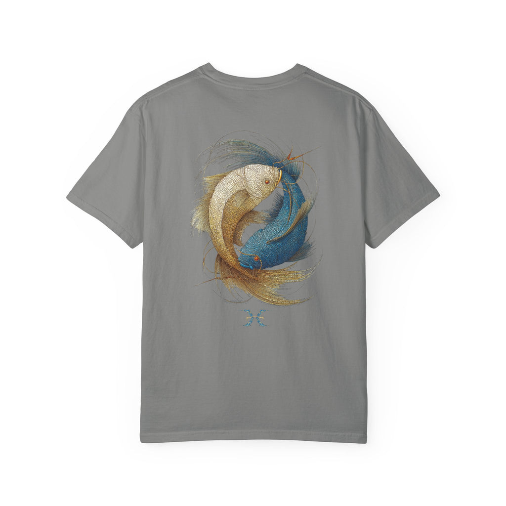 Zodiac Pisces T-Shirt — Premium Horoscope Art Pisces Astrology Tee
