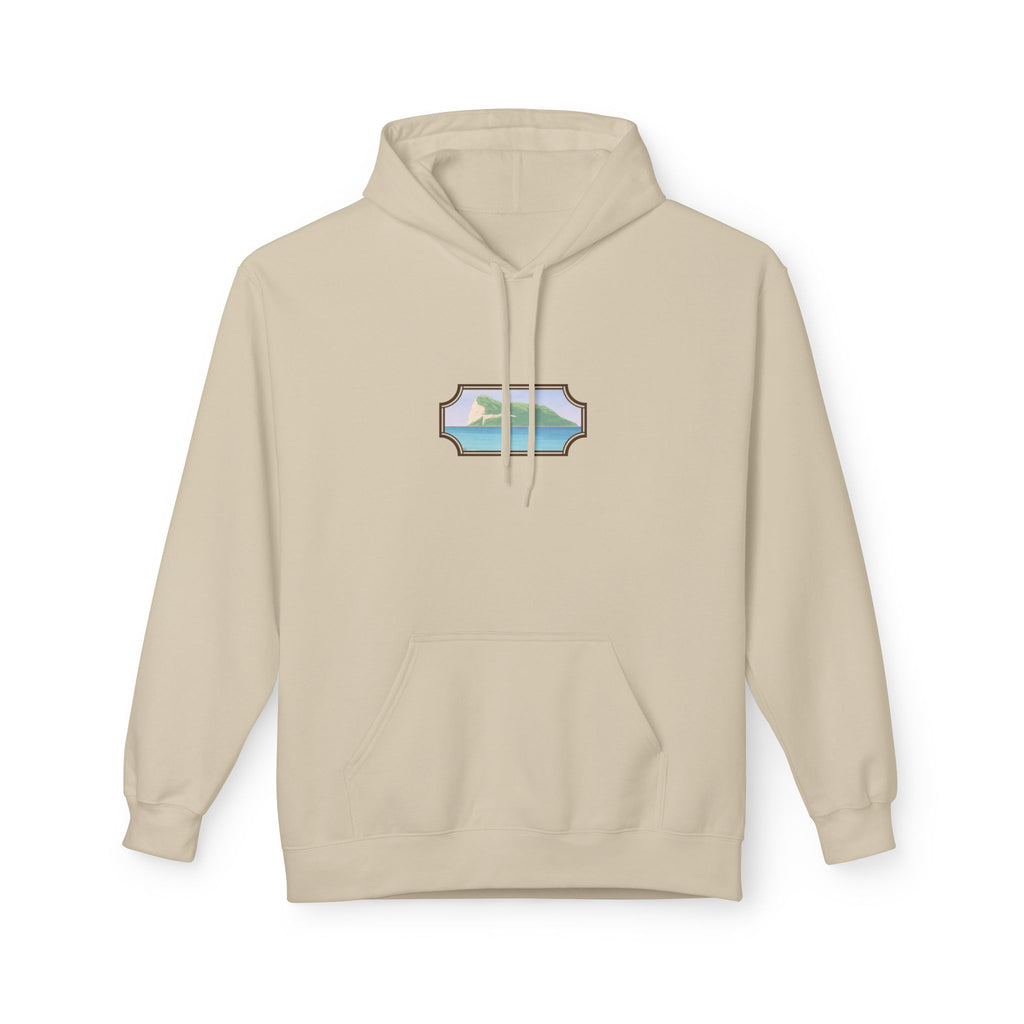 Gibraltar Del Levante Hoodie — Premium Coastal Window Art Hoodie | Gibraltar Heritage Apparel
