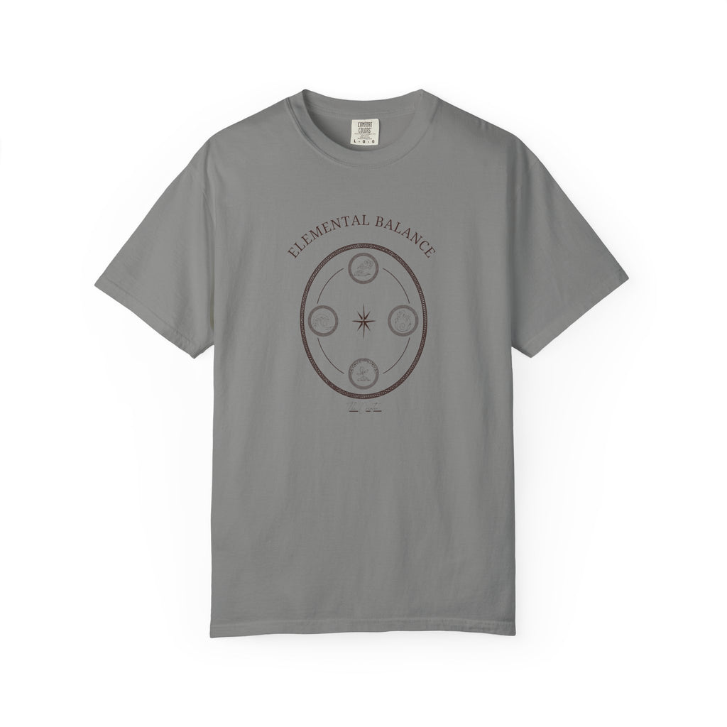 Elemental Balance T-Shirt — Four Elements Minimalist Tee | Earth Water Fire Air