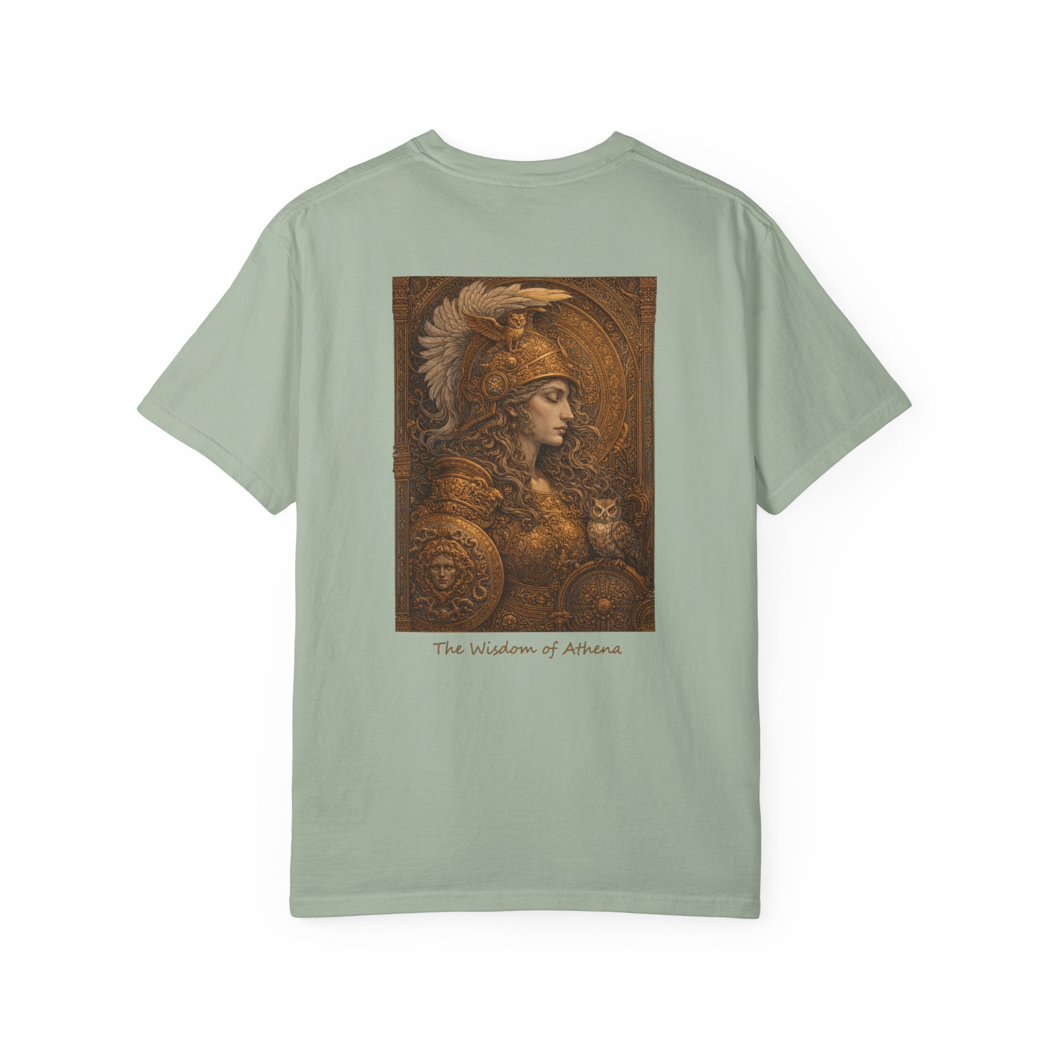 The Wisdom of Athena T-Shirt — Greek Goddess Mythology Art Tee | Athena Wisdom