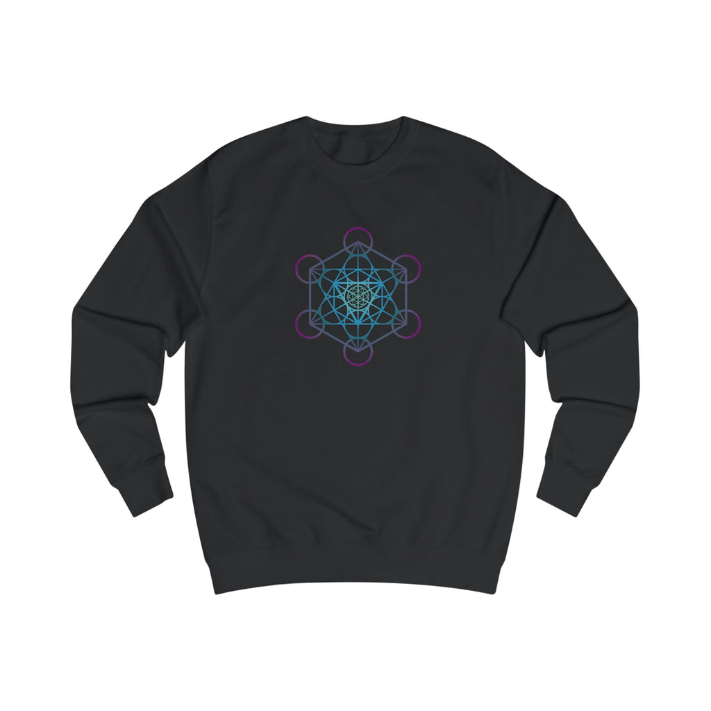 Metatron's Cube Sweatshirt — Sacred Geometry Pastel Spiritual Crewneck