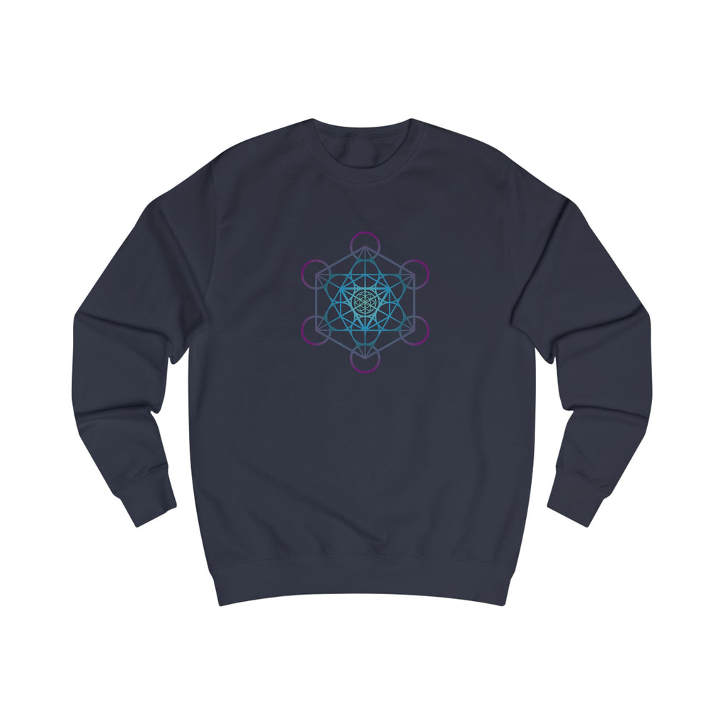 Metatron's Cube Sweatshirt — Sacred Geometry Pastel Spiritual Crewneck