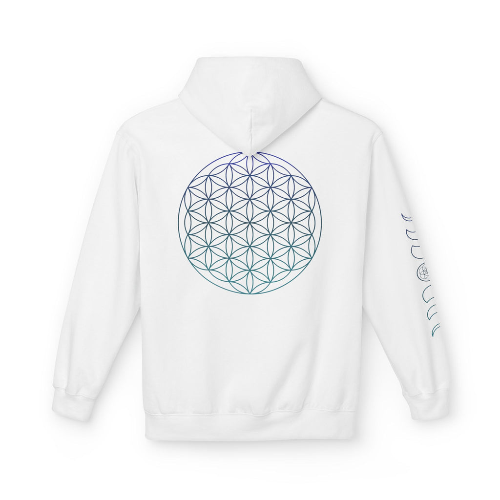 Flower of Life Hoodie — Geometric Sacred Geometry Pullover | Spiritual Design