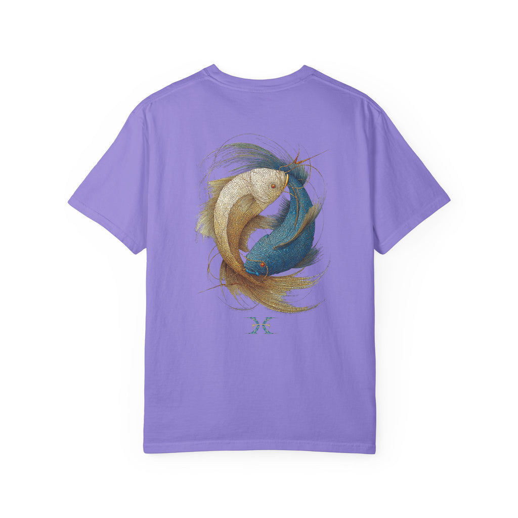 Zodiac Pisces T-Shirt — Premium Horoscope Art Pisces Astrology Tee