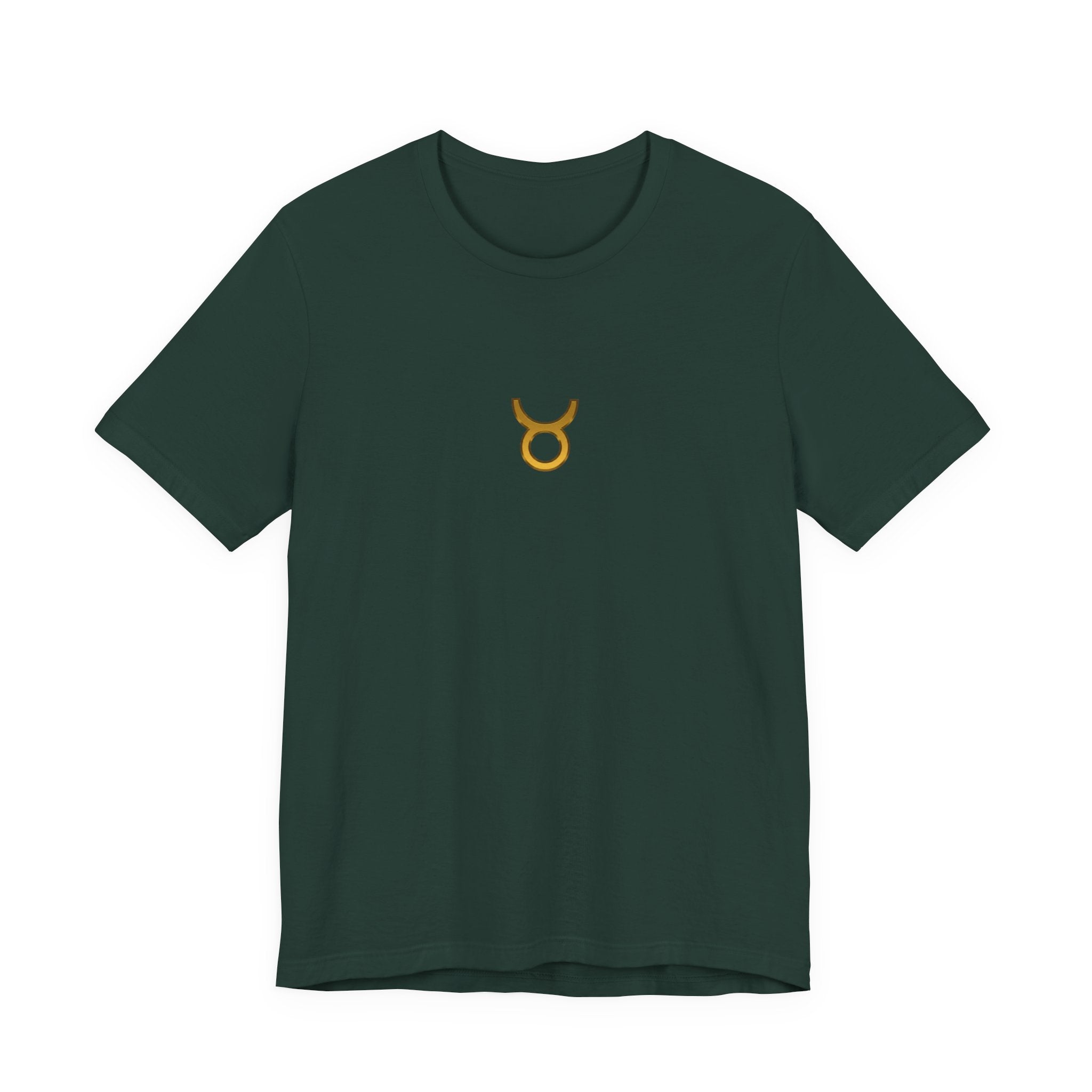 Taurus Zodiac Tee — Minimal Gold Symbol Shirt