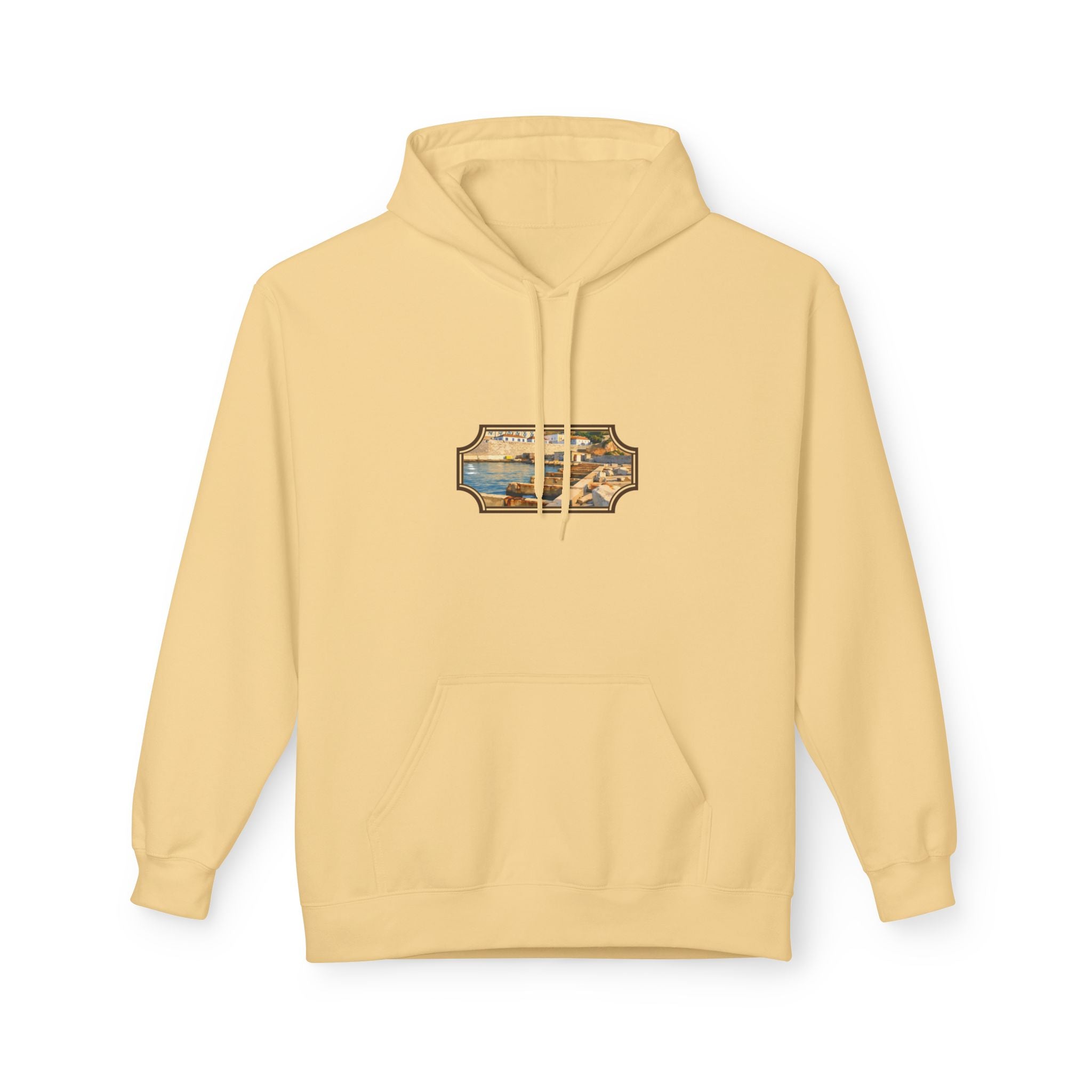 Gibraltar El Rolli Hoodie — Premium Harbor Window Art Hoodie | Gibraltar Heritage Apparel