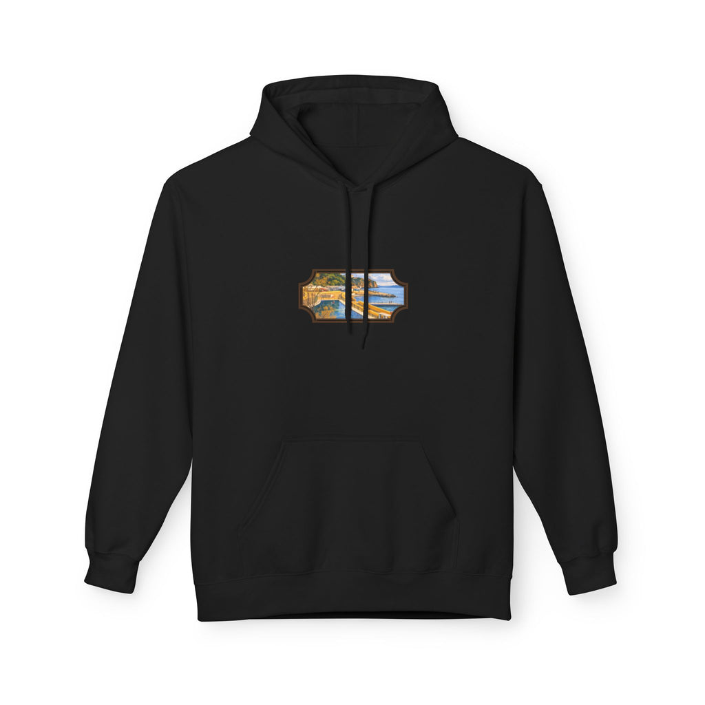 Gibraltar El Quarri Hoodie — Premium Seascape Window Art Hoodie | Gibraltar Heritage Apparel