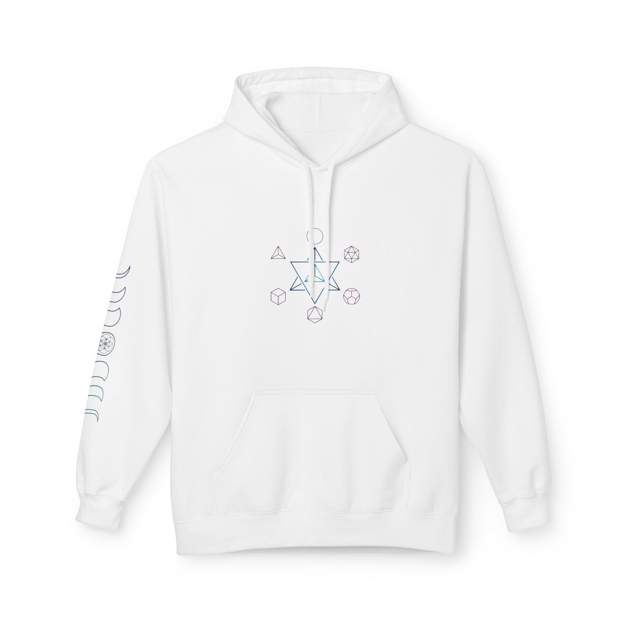 Flower of Life Hoodie — Geometric Sacred Geometry Pullover | Spiritual Design