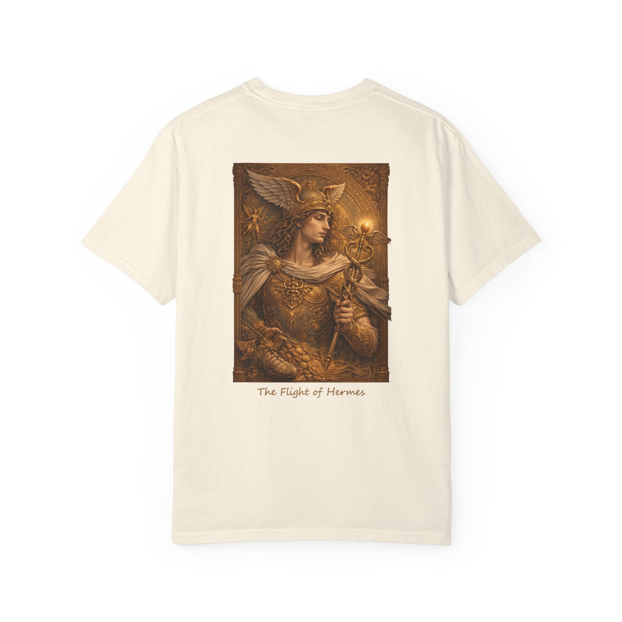 The Flight of Hermes T-Shirt — Greek God Mythology Art Tee | Hermes Messenger