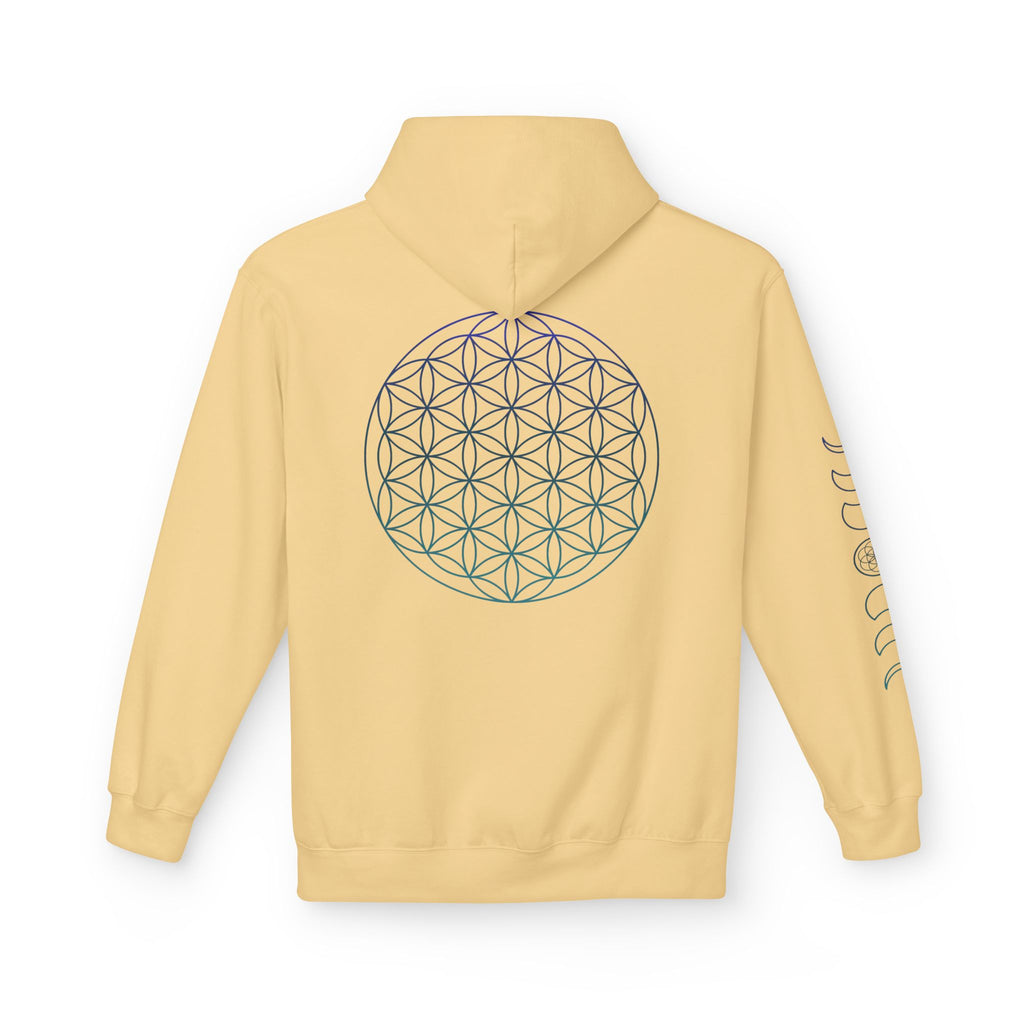Flower of Life Hoodie — Geometric Sacred Geometry Pullover | Spiritual Design