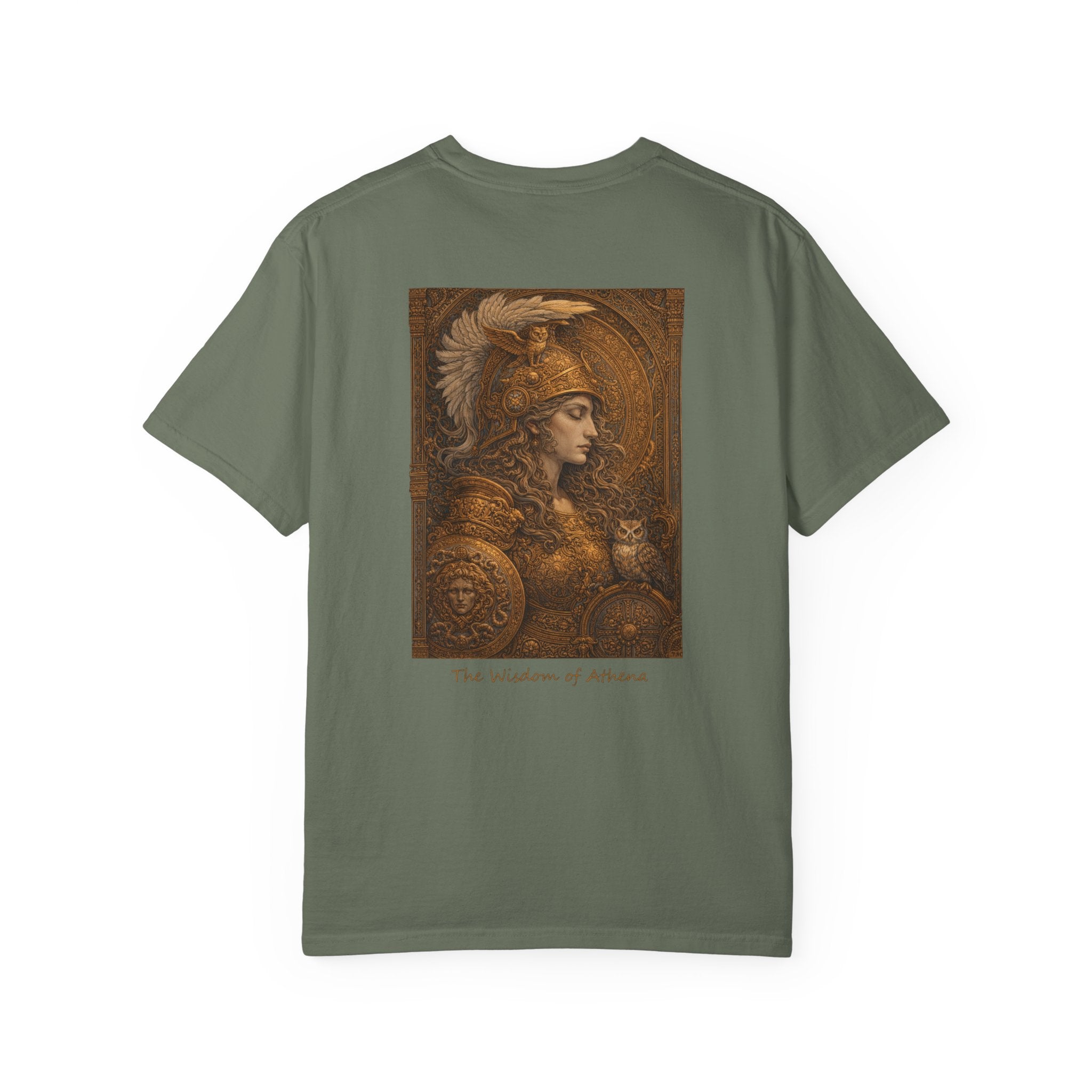 The Wisdom of Athena T-Shirt — Greek Goddess Mythology Art Tee | Athena Wisdom