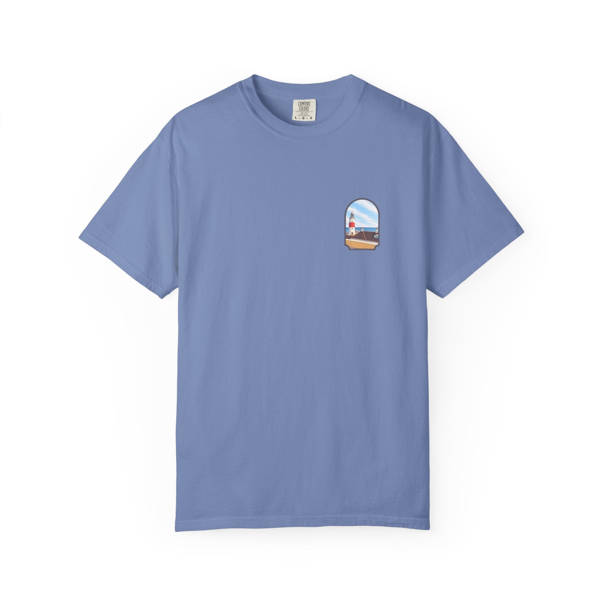Rock of Gibraltar T-Shirt — La Farola Lighthouse Graphic Tee | Coastal Landmark