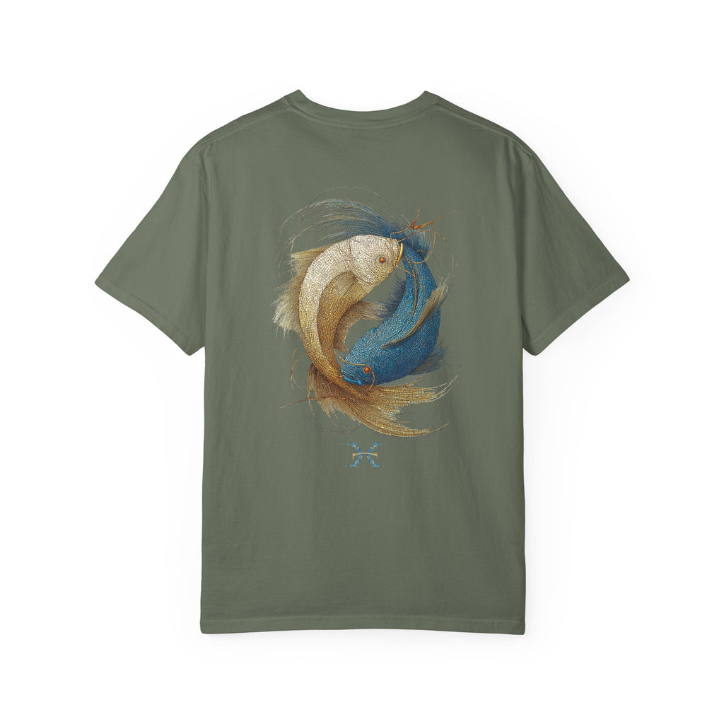 Zodiac Pisces T-Shirt — Premium Horoscope Art Pisces Astrology Tee