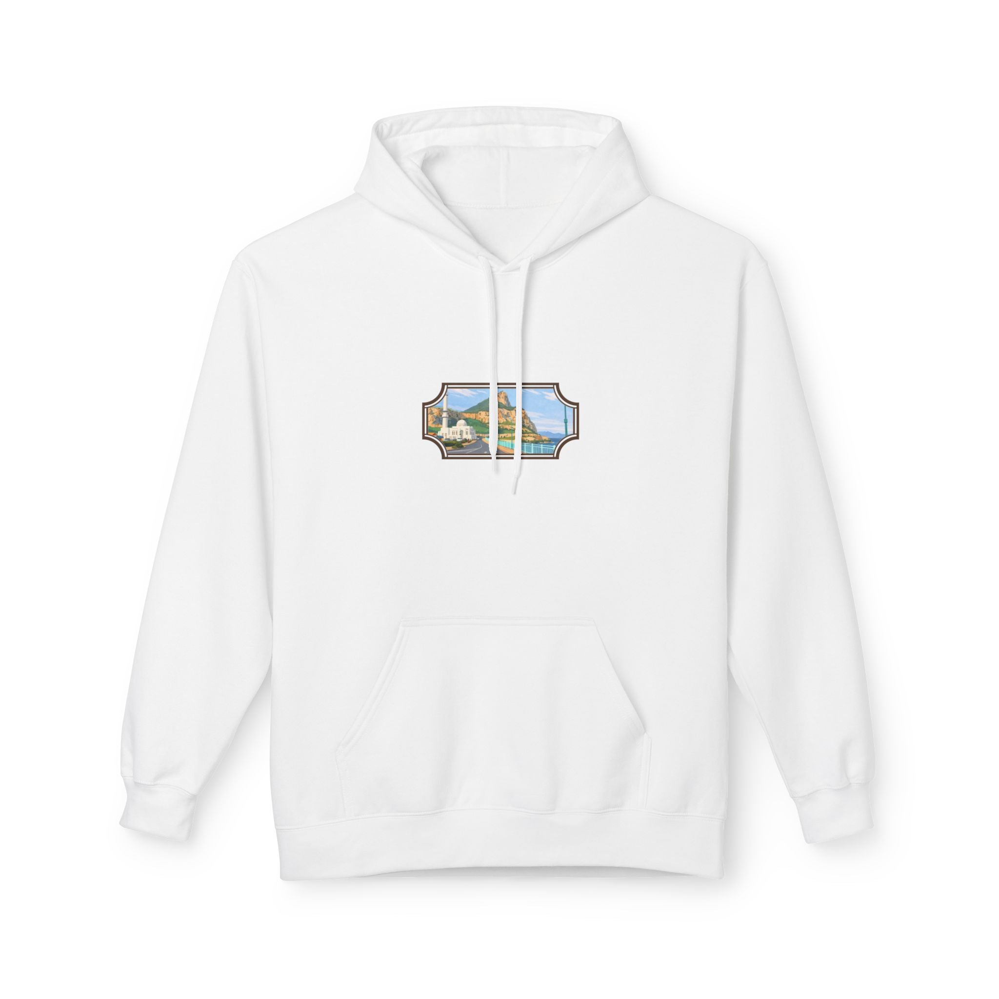 Gibraltar La Mezquita Hoodie — Premium Mosque Window Art Hoodie | Gibraltar Heritage Apparel