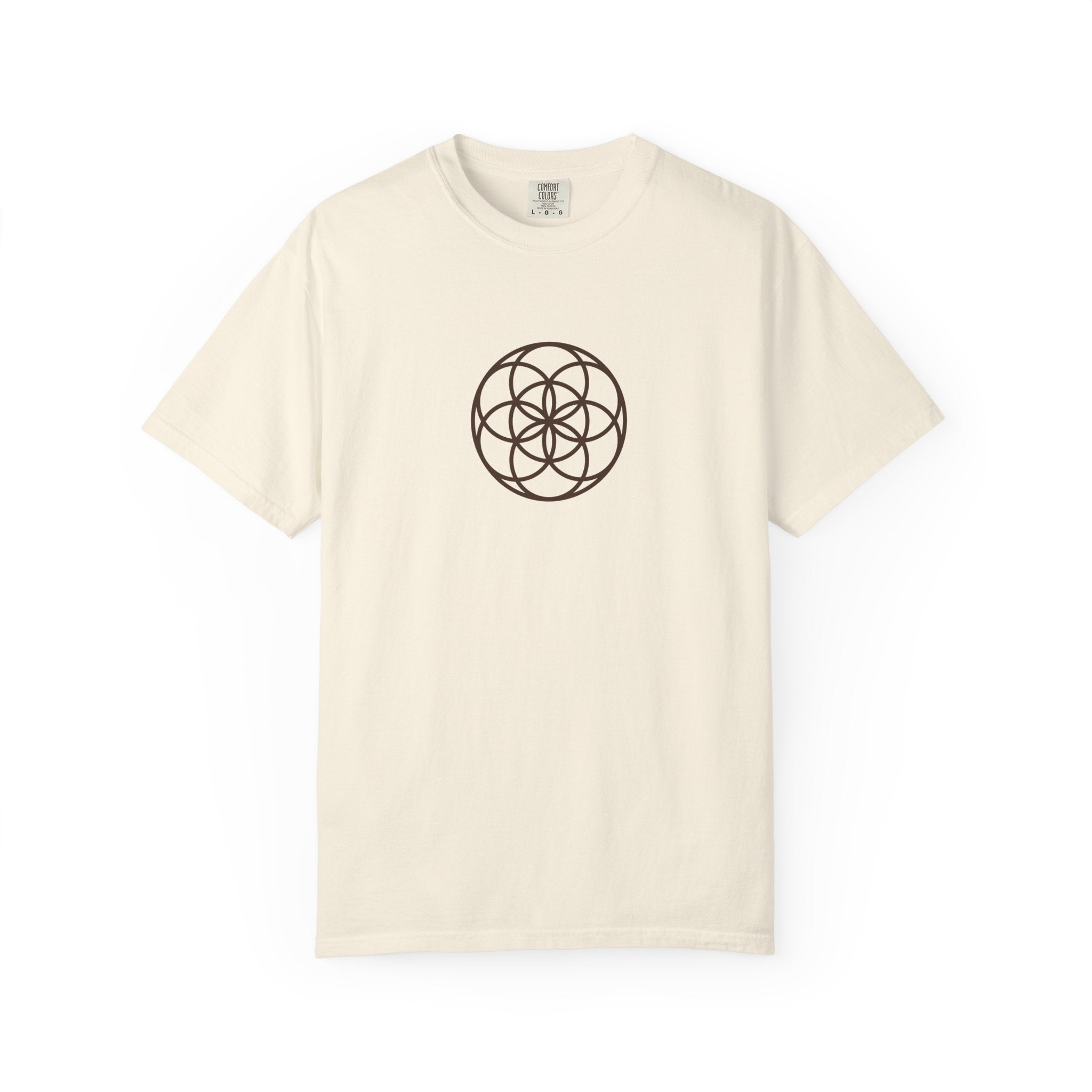 Seed of Life Sacred Geometry T-Shirt — Geometric Diagram Art Tee