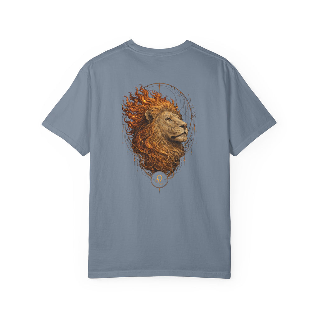 Zodiac Leo T-Shirt — Premium Horoscope Art Astrology Tee | July-August Birthday Gift