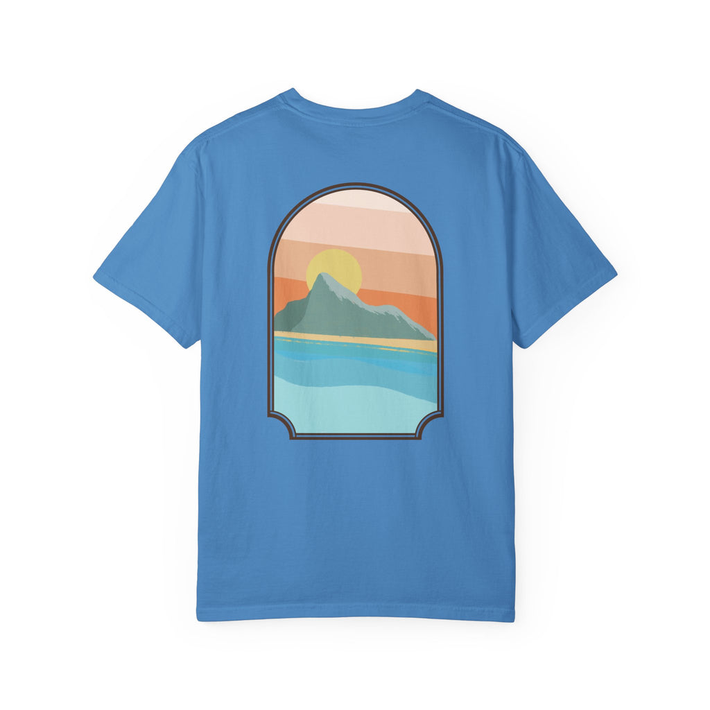 Rock of Gibraltar T-Shirt — Del Levante Coastal Art Graphic Tee | Mediterranean Landmark
