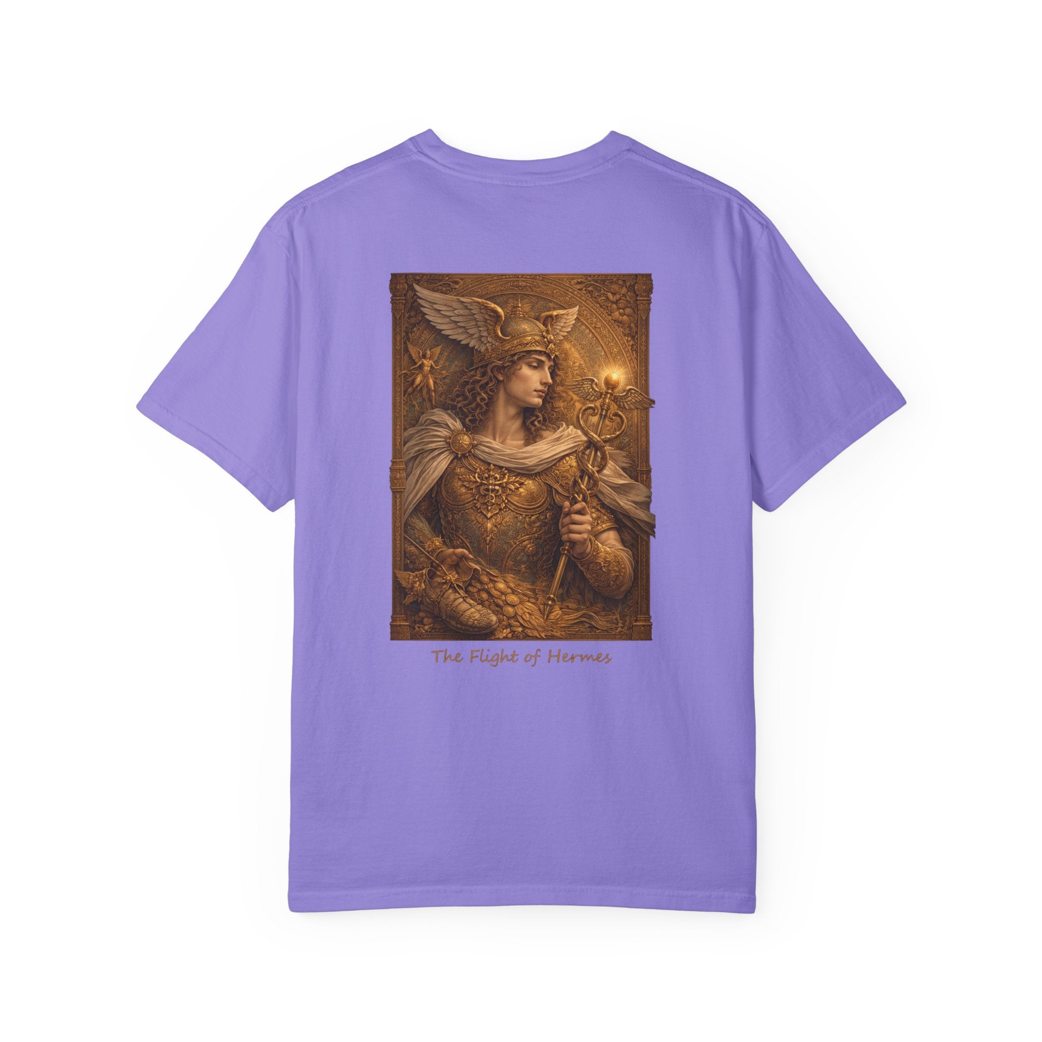 The Flight of Hermes T-Shirt — Greek God Mythology Art Tee | Hermes Messenger