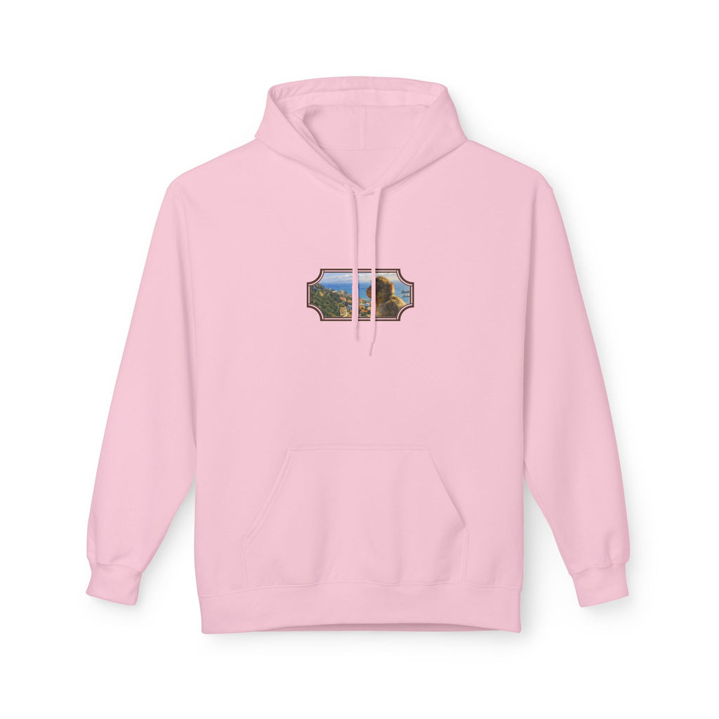 Gibraltar Sitting Barbary Macaque Hoodie — Wildlife Monkey Art Premium Fleece Sweatshirt