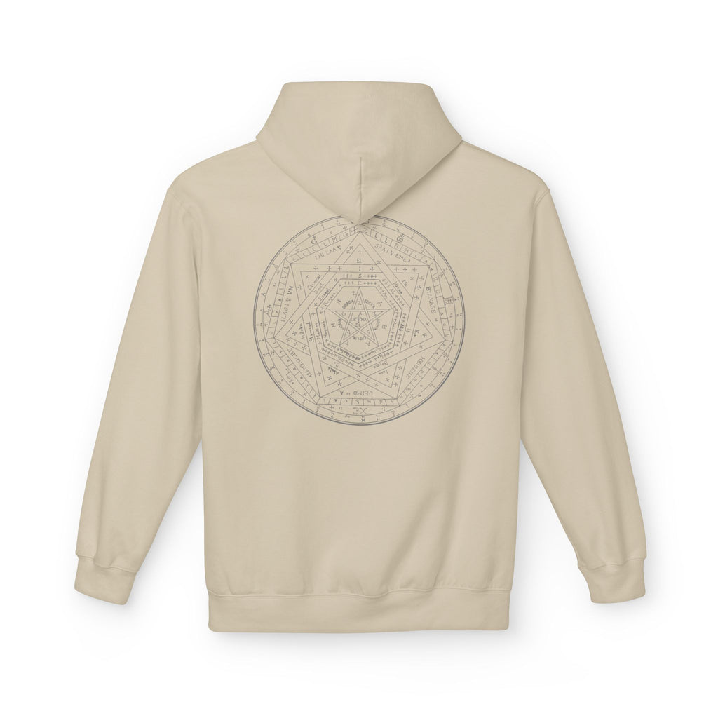 Sigillum Dei Aemeth Hoodie — Occult Symbolism Back Print | Enochian Magic Pullover