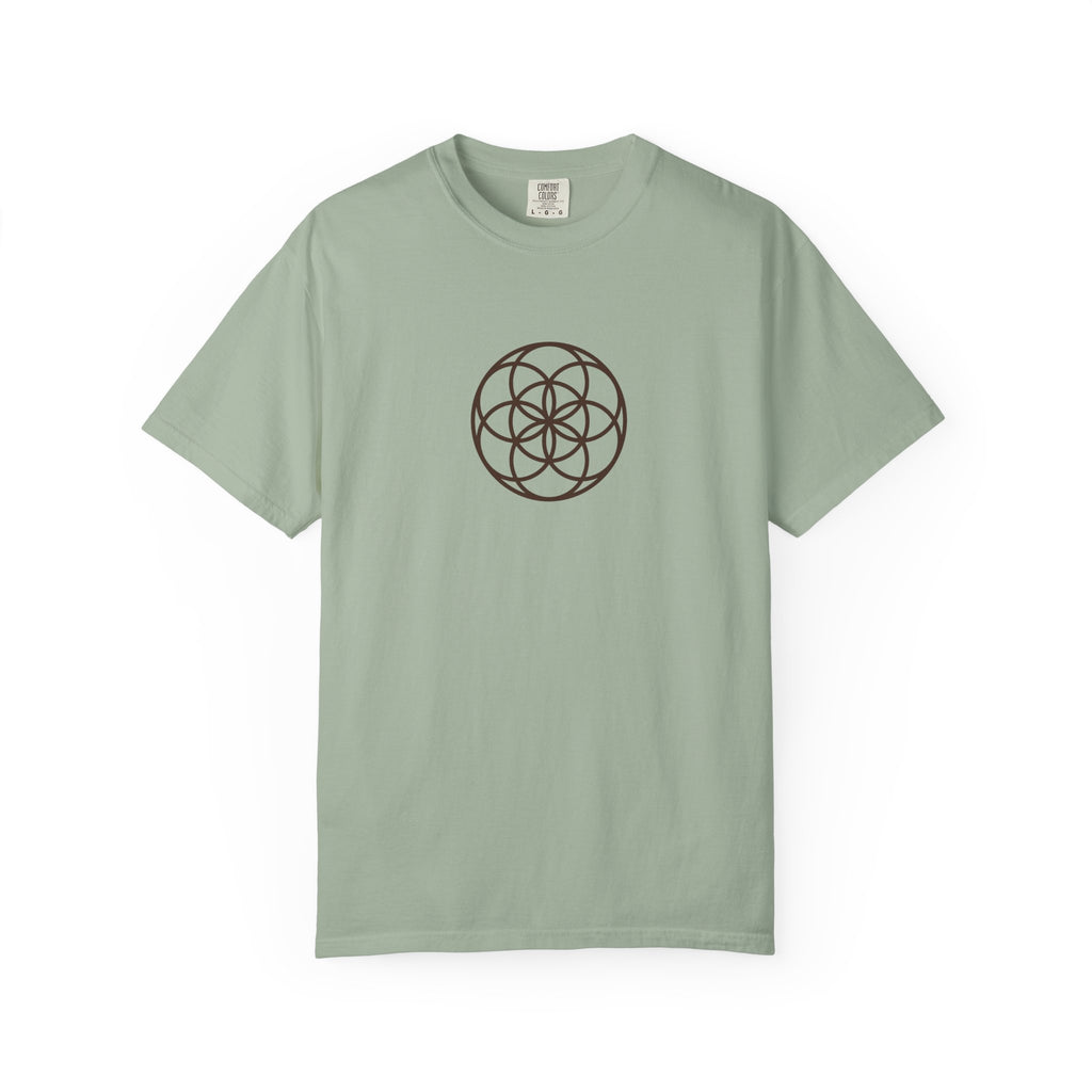 Seed of Life Sacred Geometry T-Shirt — Geometric Diagram Art Tee