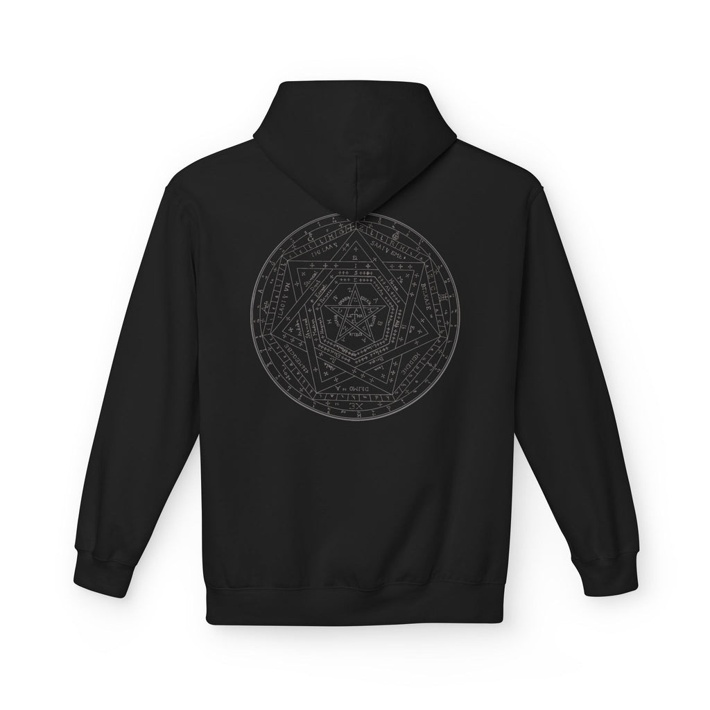Sigillum Dei Aemeth Hoodie — Occult Symbolism Back Print | Enochian Magic Pullover
