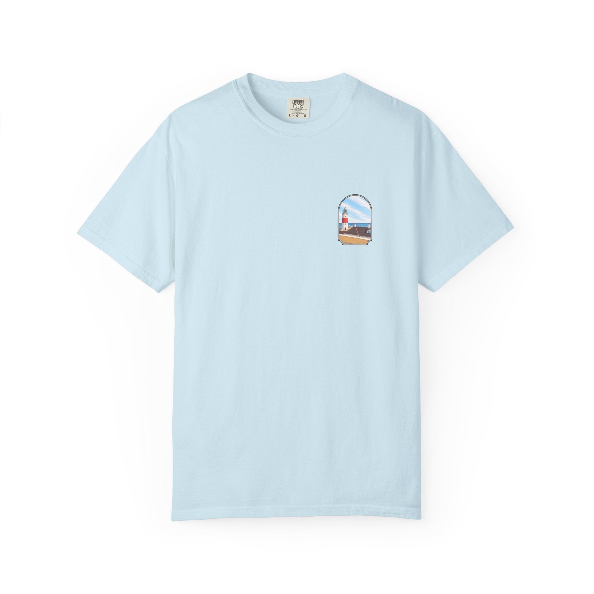 Rock of Gibraltar T-Shirt — La Farola Lighthouse Graphic Tee | Coastal Landmark