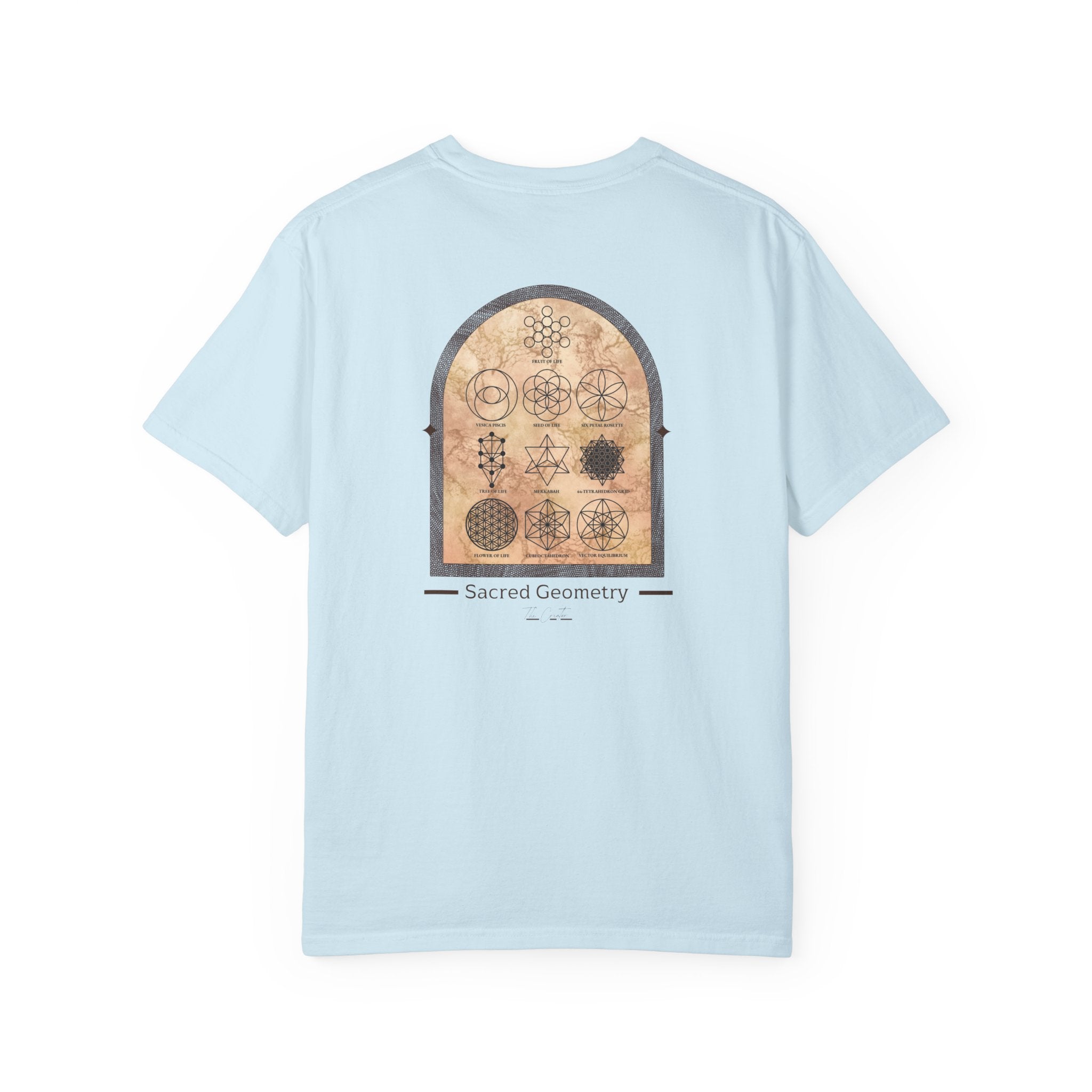 Seed of Life Sacred Geometry T-Shirt — Geometric Diagram Art Tee