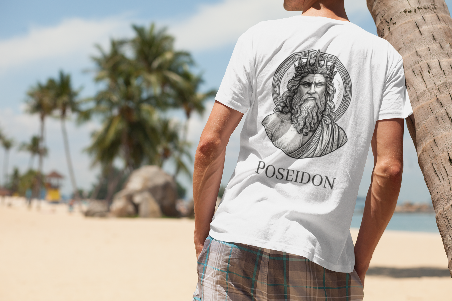 Poseidon God T-Shirt - Greek Mythology Art Tee