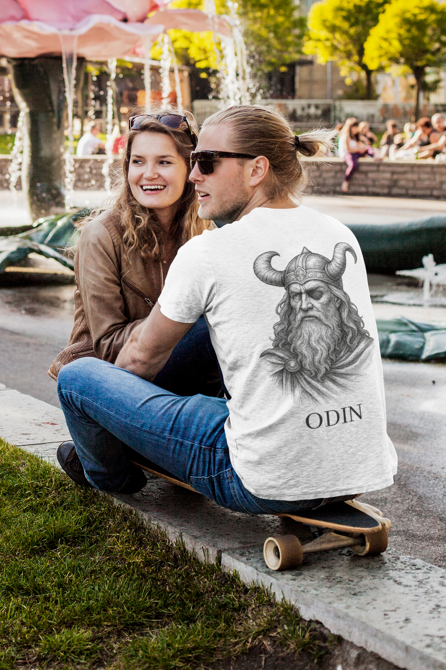 Odin Norse God T-Shirt - Viking Mythology Art Tee